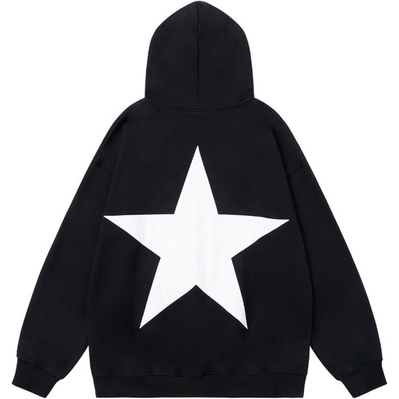 Eden Black Hoodies Y2k Oversized Graphic Hoodies Aesthetic Sweat shirt - Picture 1 of 4